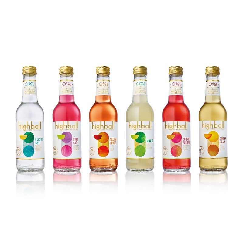 Smagskasse Highball Alkoholfri Drinks 12 x 25 cl