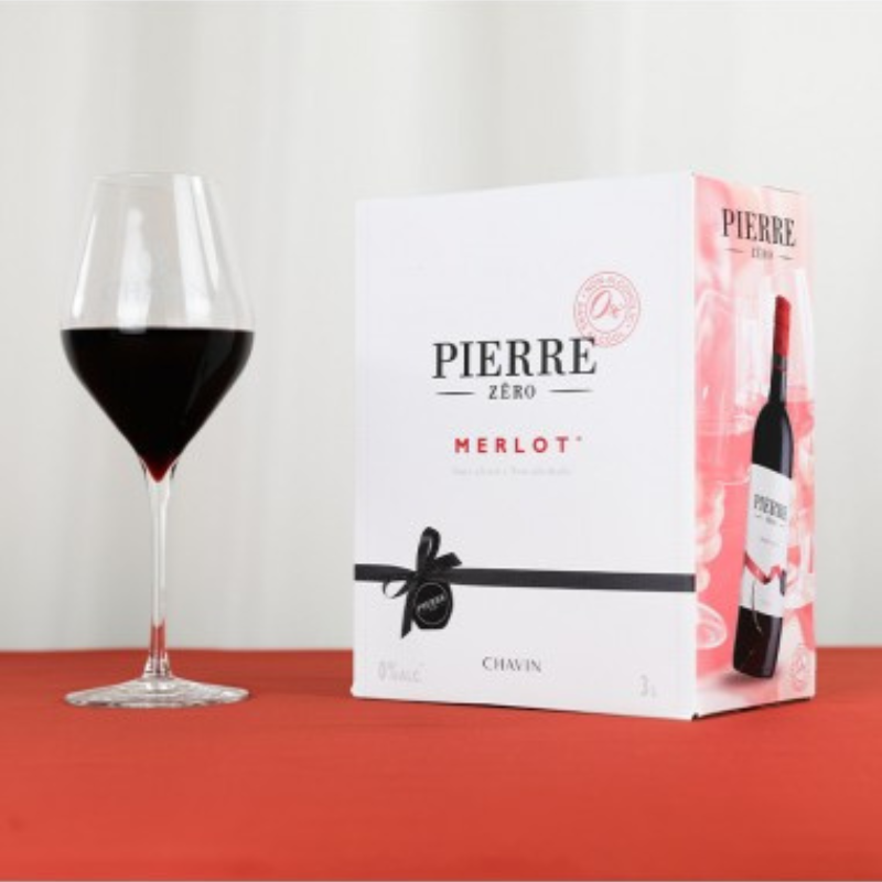 Pierre Zero Merlot Rødvin Bag-in-Box 3 liter