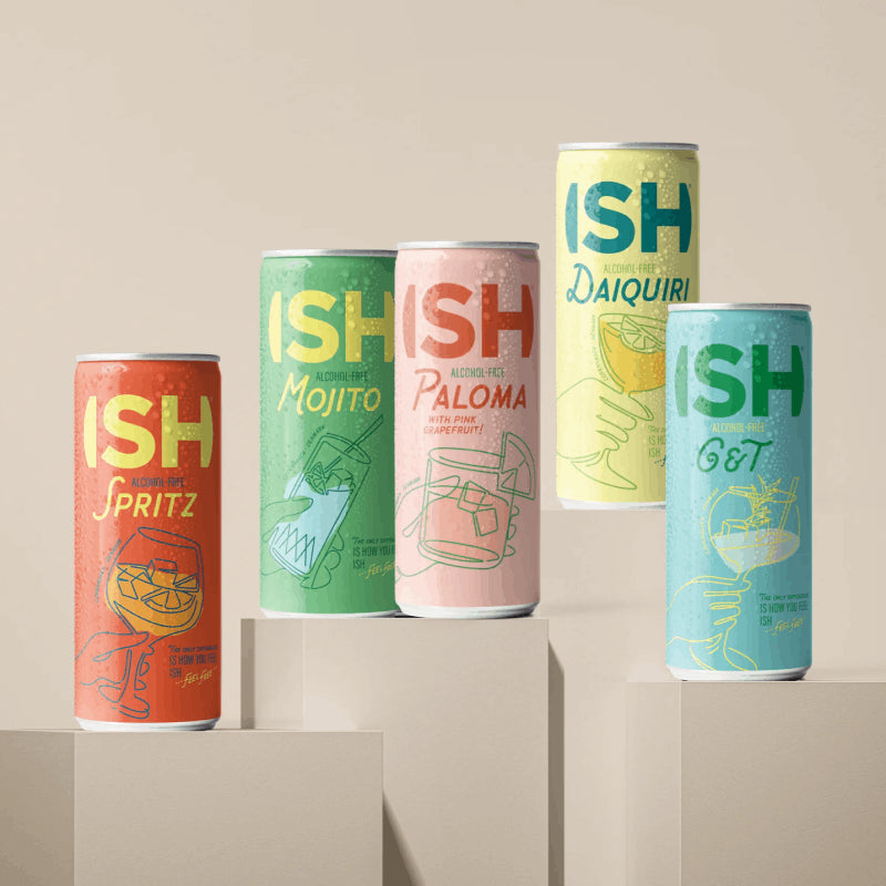 ISH Alkoholfri Drinks SpritzISH, GinISH & Tonic, DaiquirISH Lime