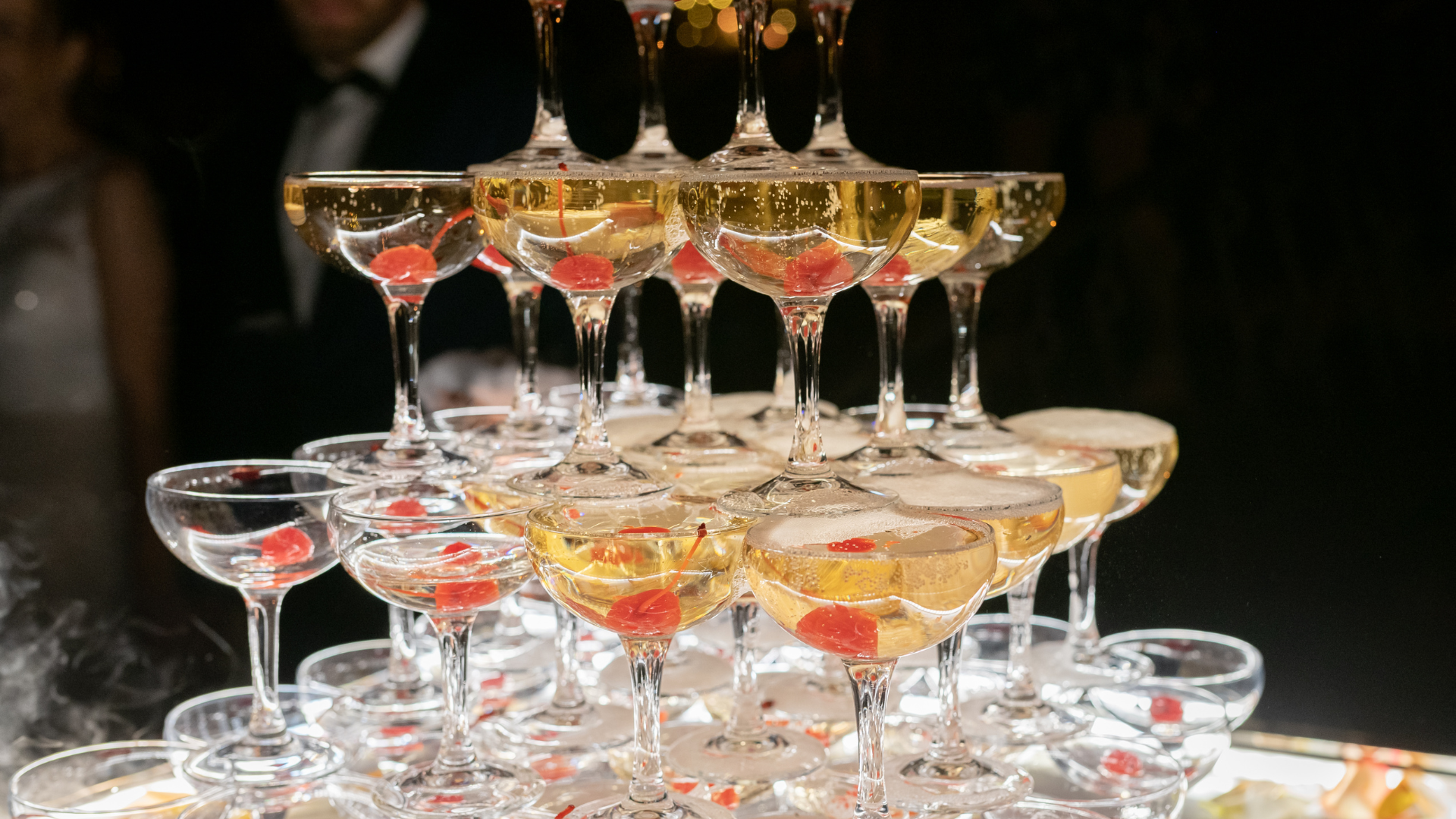 Alkoholfributik Champagne tårn
