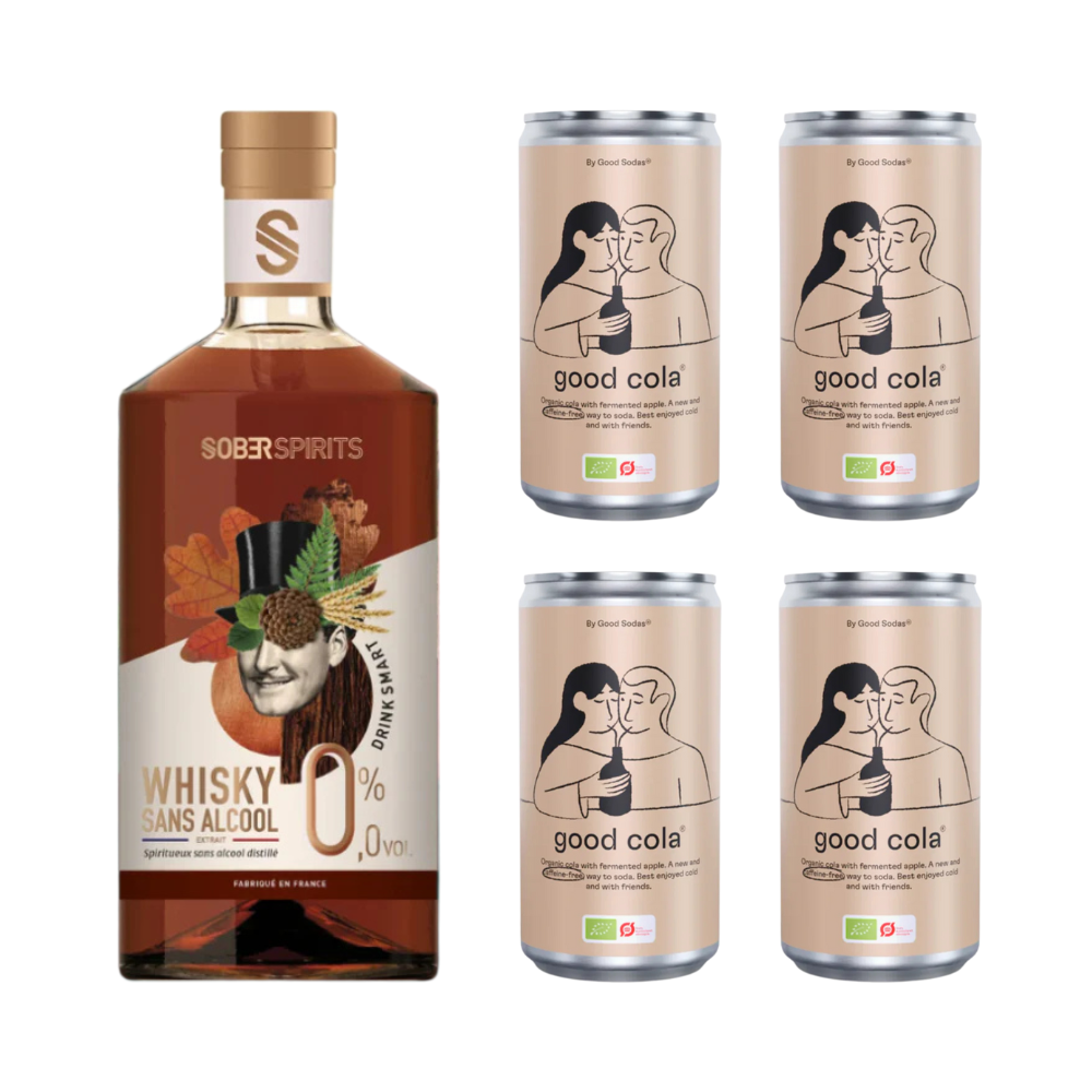 Sober Spirits Alkoholfri Whisky & Cola Drinkskasse